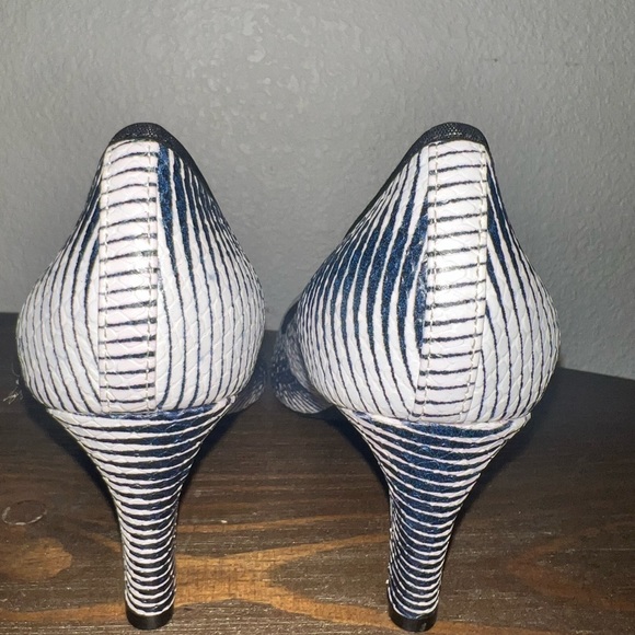 Zebra Lori Goldstein Women's Heels Shoe Size 8 M 38 Black White - Picture 2 of 6